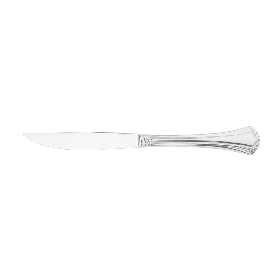Steelite WL9522 - Stamped 9-1/4" Steak Knife, 420 Stainless Blade, Stainless Handle, 8-9" - 1 Dozen