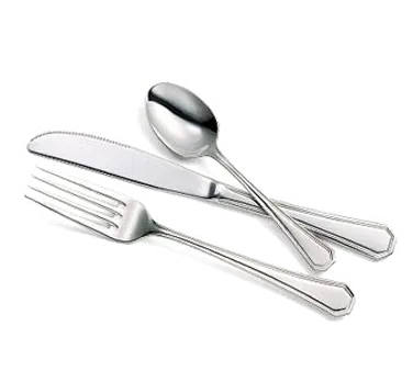 Steelite WL97451 - European Dinner Knife, 9-1/4" Length, 420 Stainless Steel, Handle - 1 Dozen