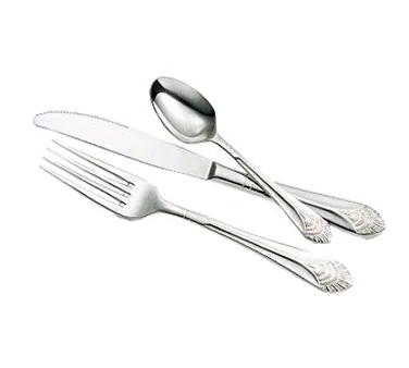 Steelite WL98451 - Dinner Knife, 9-1/4" Length, 420 Stainless Steel, Solid Handle, Chalet - 1 Dozen