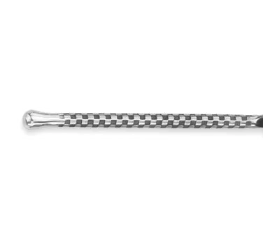 Steelite WLCHAR45 Dinner Knife 9" Handle, 18/10 Stainless Steel Satin/Checkerboard Charred- 1 Dozen
