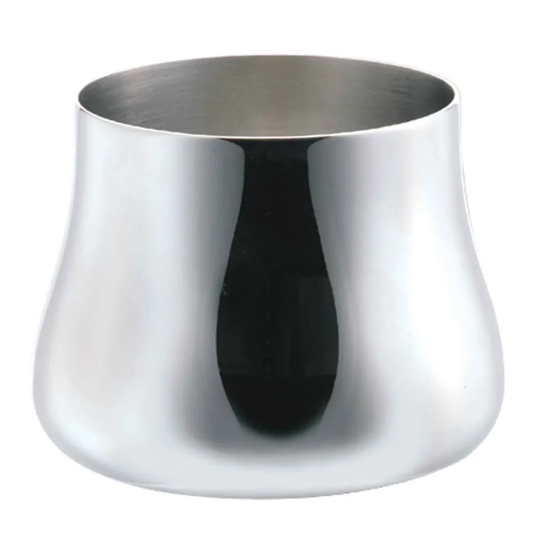 Steelite WLCX529 - Sugar Bowl, 10 Oz, 18/10 Stainless Steel Mirror Finish, No Lid, No Handles