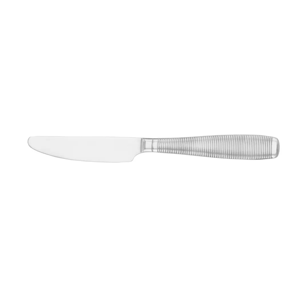Steelite WLMAS451 - 9-3/4" Table Knife, 18/10 Stainless Steel, Solid Handle, Mirror Finish - 1 Dozen