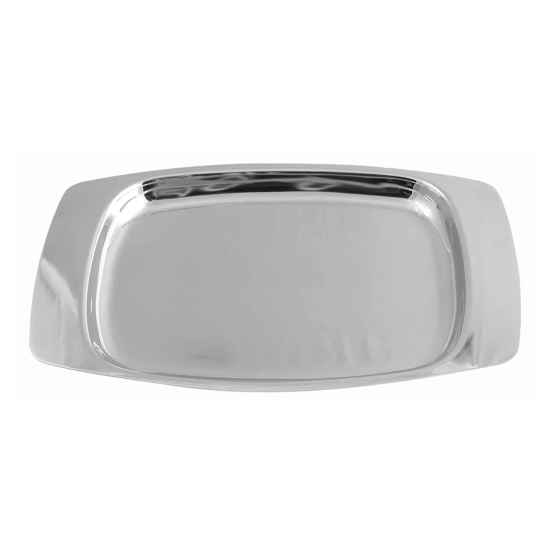 Steelite WLOU360 Tip Tray – 9" Rectangular Cash Tray, 18/10 Stainless Steel Mirror Finish - 10/Case