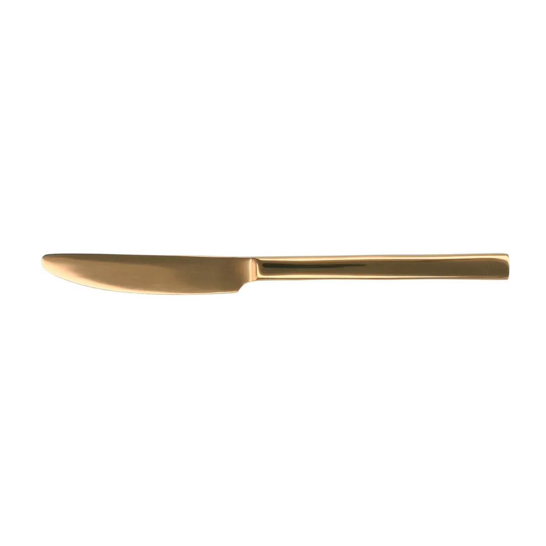 Steelite WLRG0945 Dinner Knife – 9" 18/10 SS, Rose Gold PVD Walco Handle - 1 Dozen