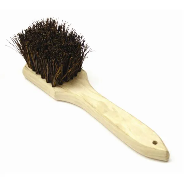 Thunder Group WDWB012 - 12" Wok Brush with Palmyra Bristles, Wood Handle, Hanging Hole