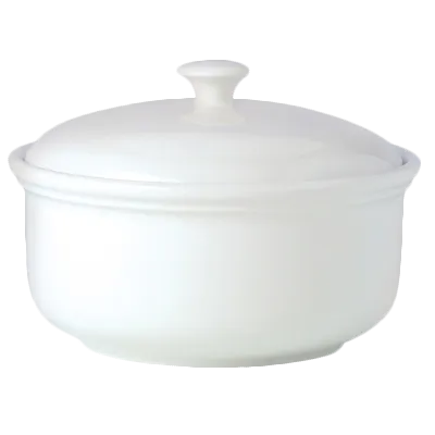 Steelite 11010334 Casserole, 2.0 Qt (8.75" x 4.0"), Ceramic, Safe 530°F, Cover, No Handles - 3/Case