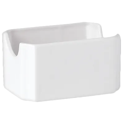 Steelite 11010389 Sugar Packet Holder, Ceramic 4.125"×2.75"×2.0", Dishwasher/Oven Safe - 1 Dozen