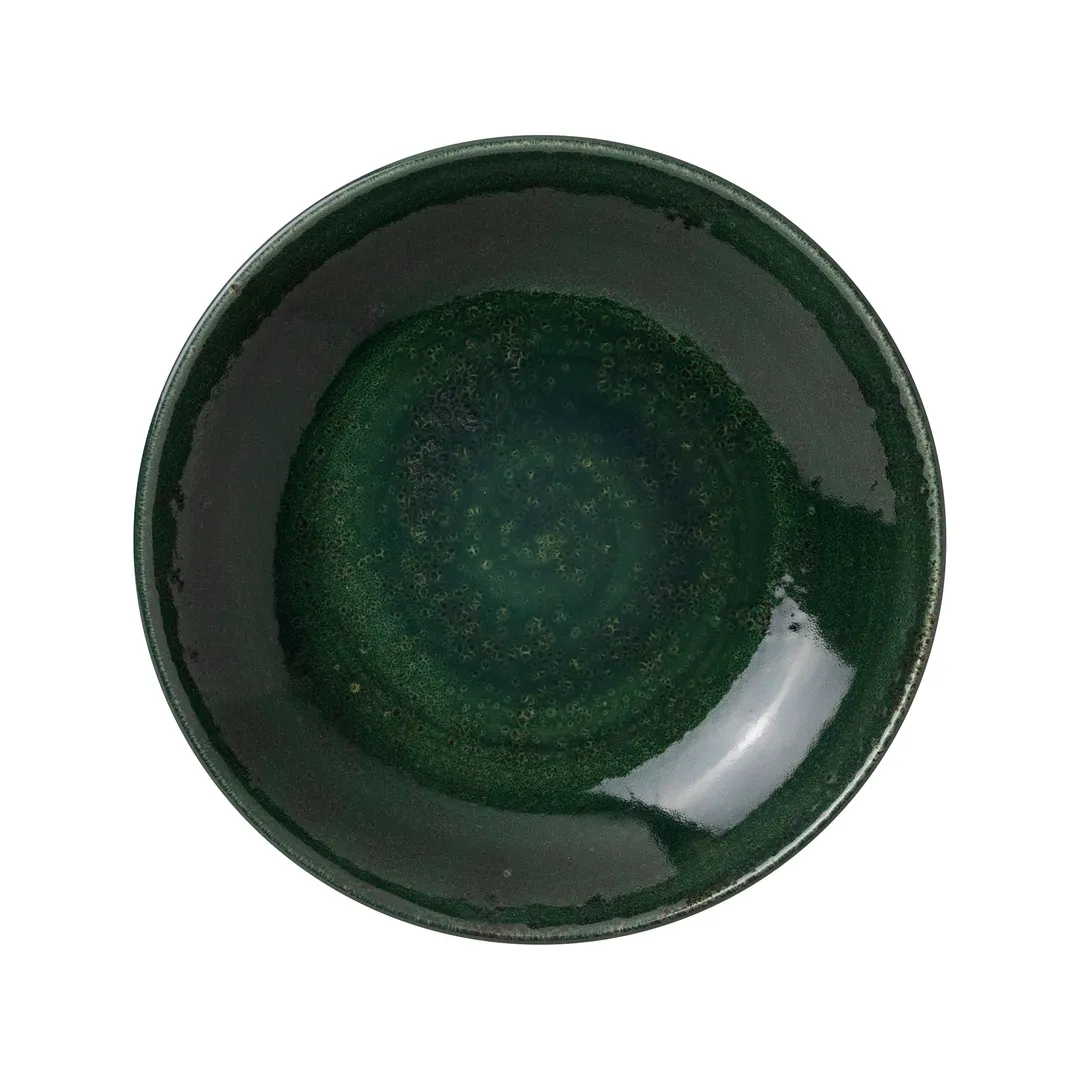 Steelite 12030569 - Taste Coupe Bowl, 1.375 Qt 10" Round Burnt Emerald China, Oven Safe - 1 Dozen
