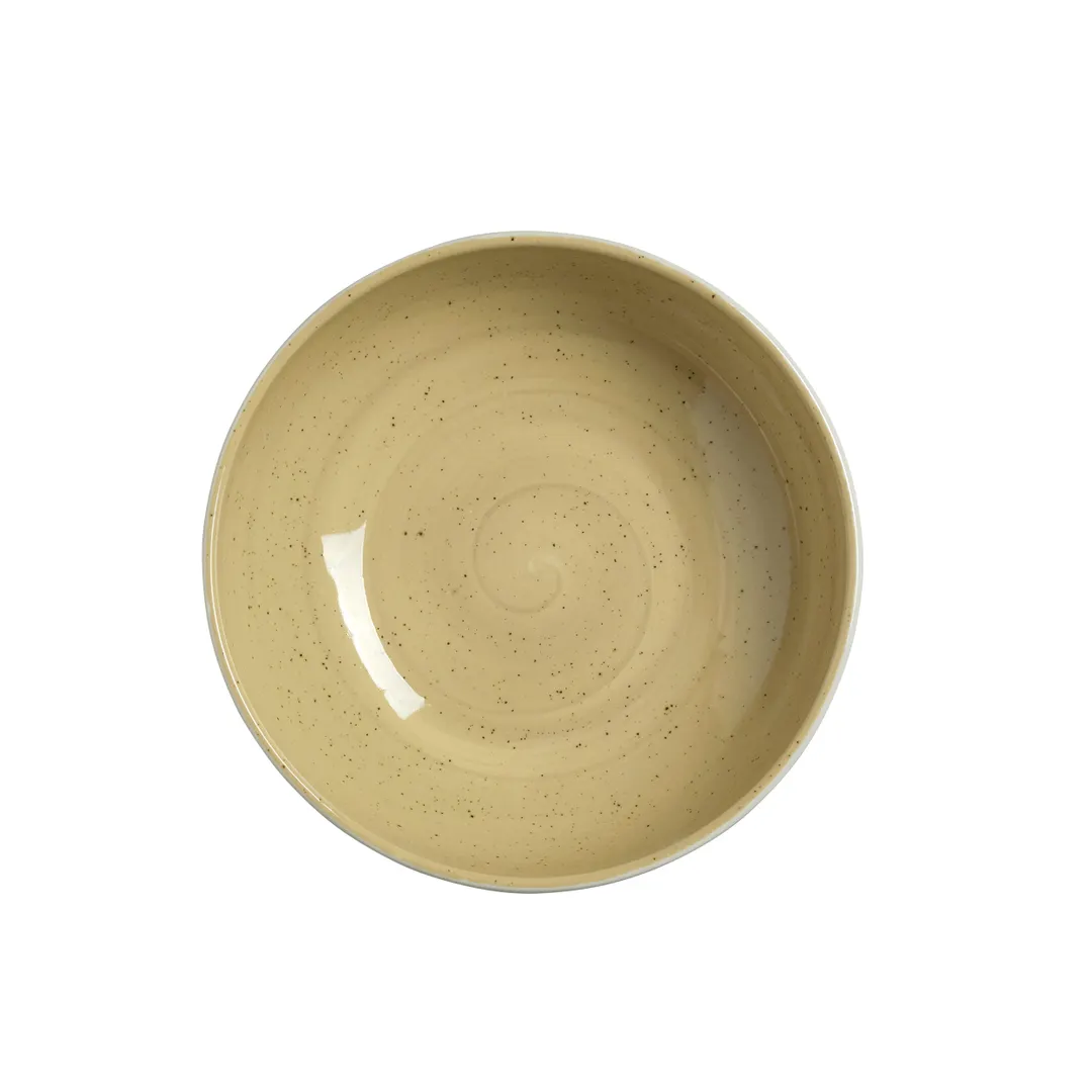 Steelite 12160484 - 7" Round 1.125 Qt 36 Oz Alumina Vitrified China Bowl Amari Dijon - 1 Dozen