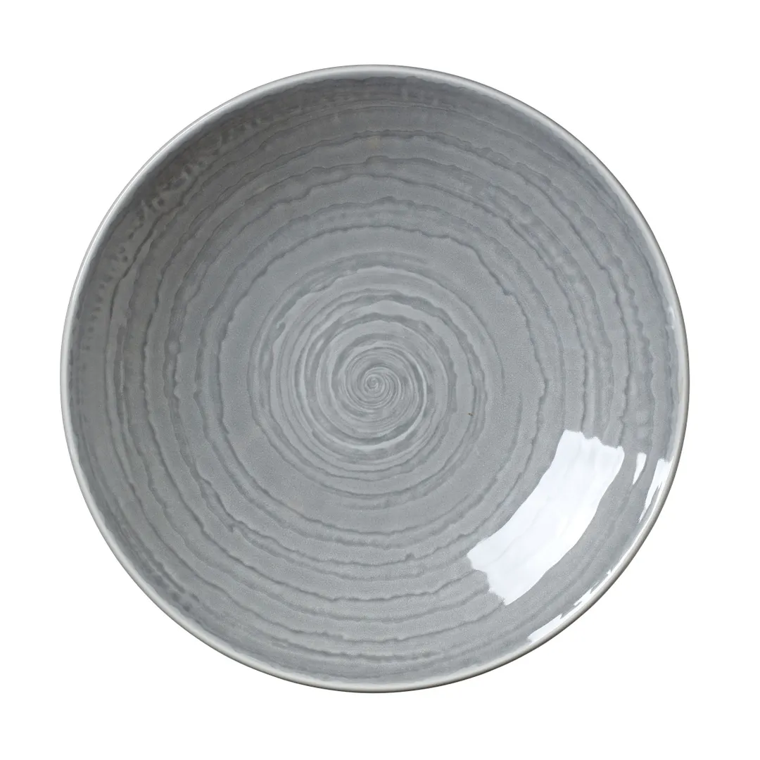 Steelite 1402X0078 - Coupe Bowl, 10" Round, 1.0 Qt Grey Scape Ceramic, Oven Safe 530°F - 1 Dozen