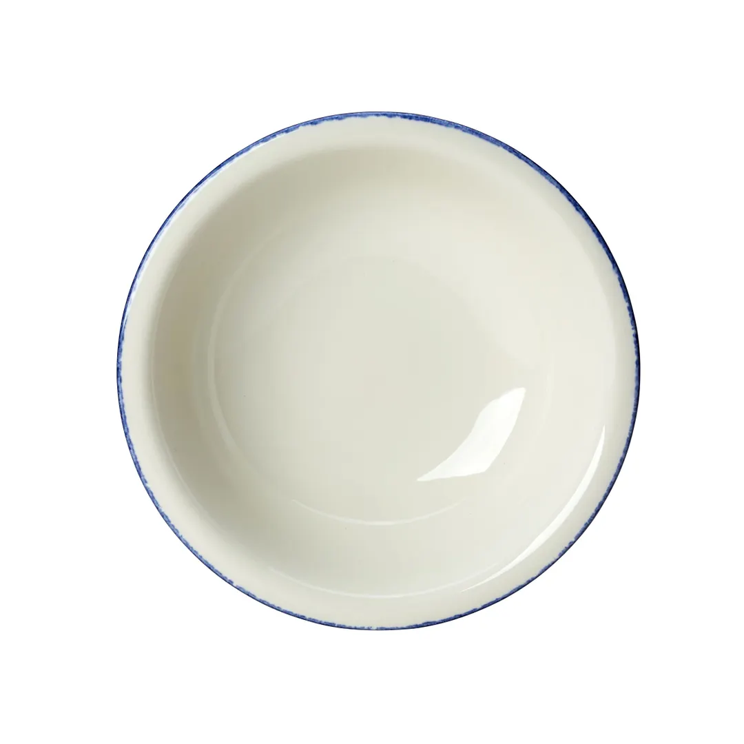 Steelite 17100461 - 9" Dapple Blue Salad Bowl, 1.25 Qt 40 Oz China, Oven Safe to 530°F - 1 Dozen