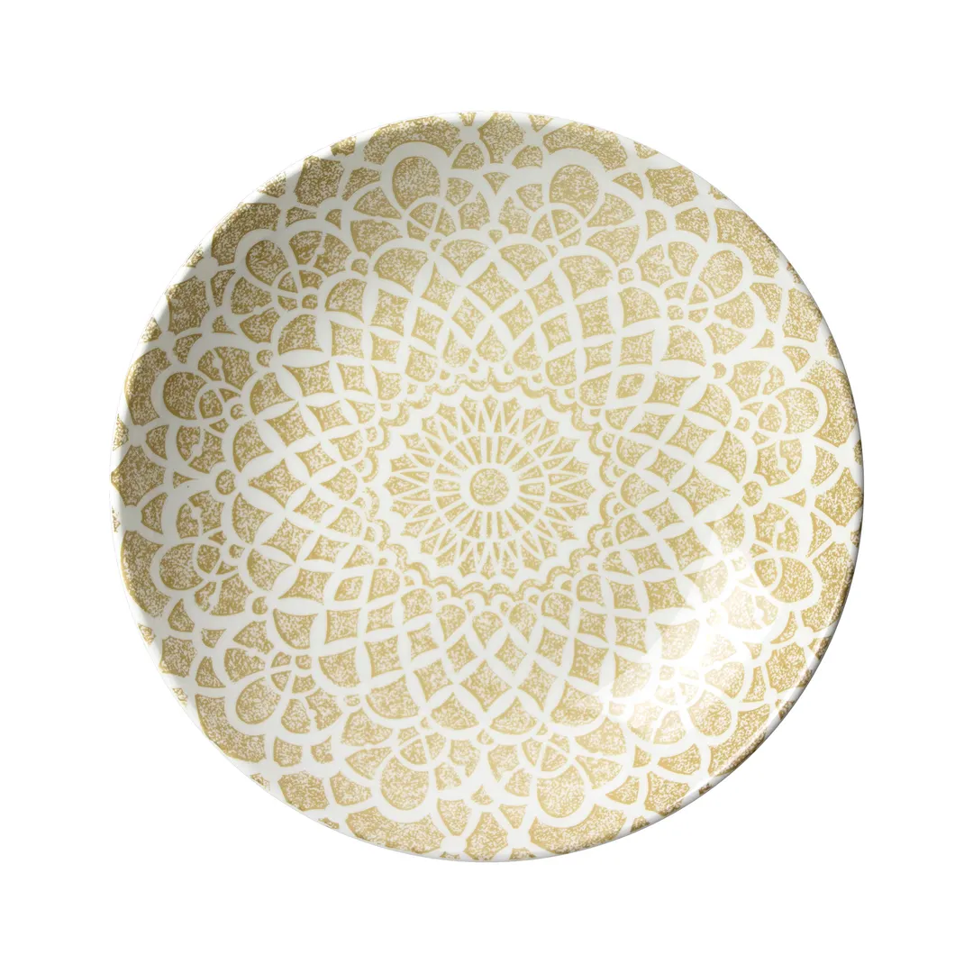 Steelite 17630569 - 10" Round Ink/Nomad Sand Coupe Bowl, 1.375 Qt China, Oven Safe 530°F - 1 Dozen