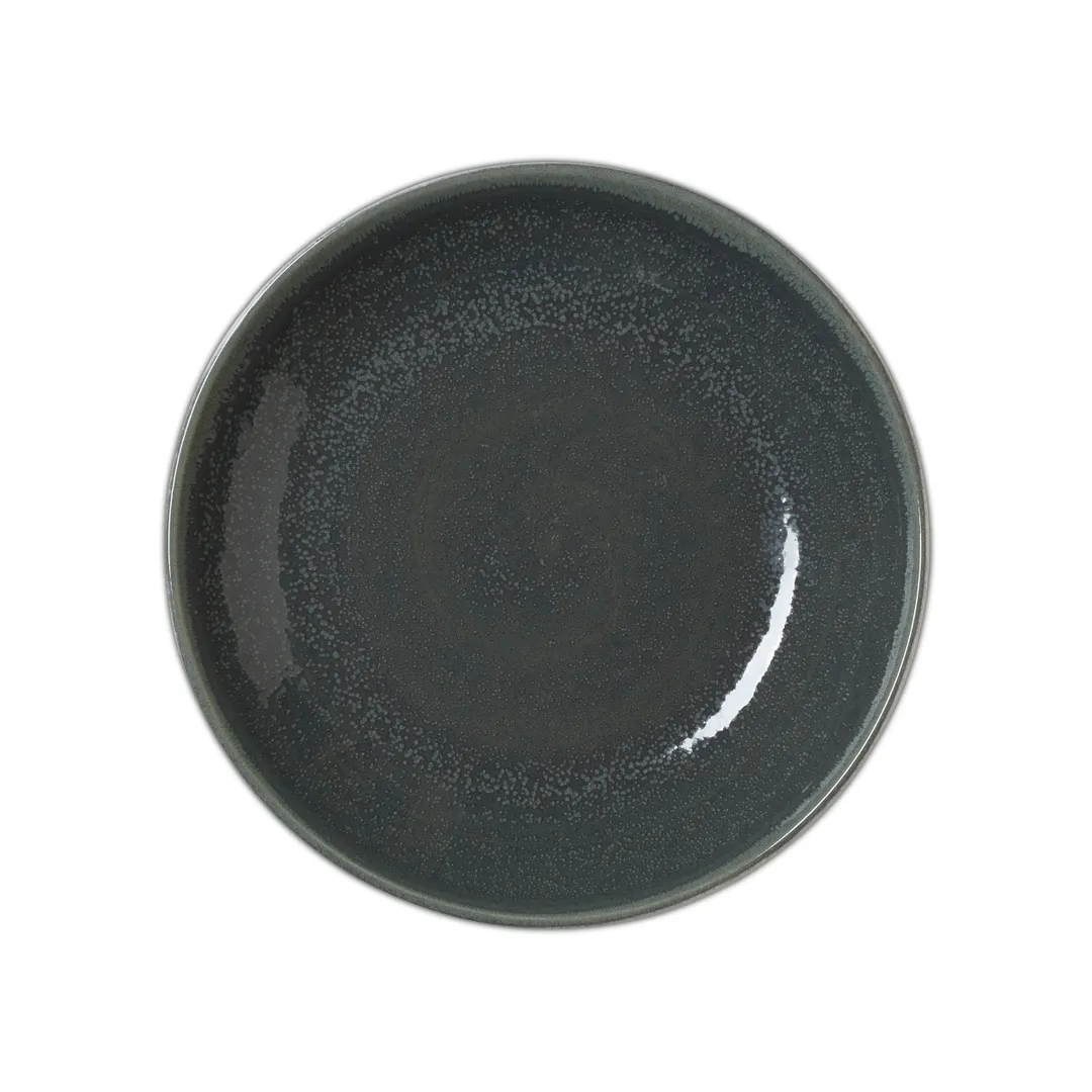 Steelite 17780569 - 1.375 Qt Jade Round Ceramic Bowl, 10" Diameter, Oven Safe 530°F - 1 Dozen