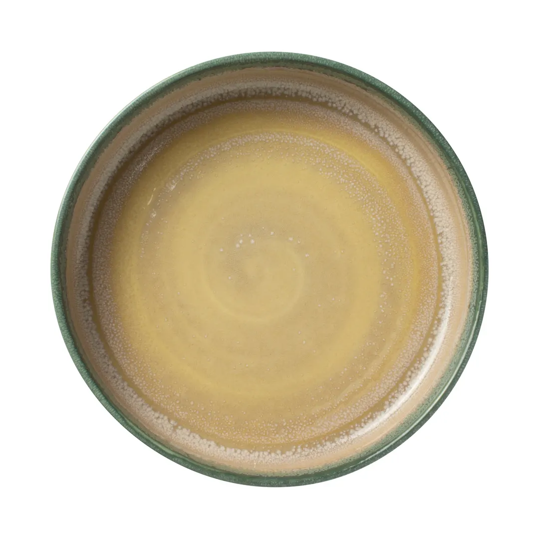 Steelite 17810559 - Aurora Revolution Jade Round Ceramic Bowl, 8" Diameter, 1.375 Qt - 1 Dozen