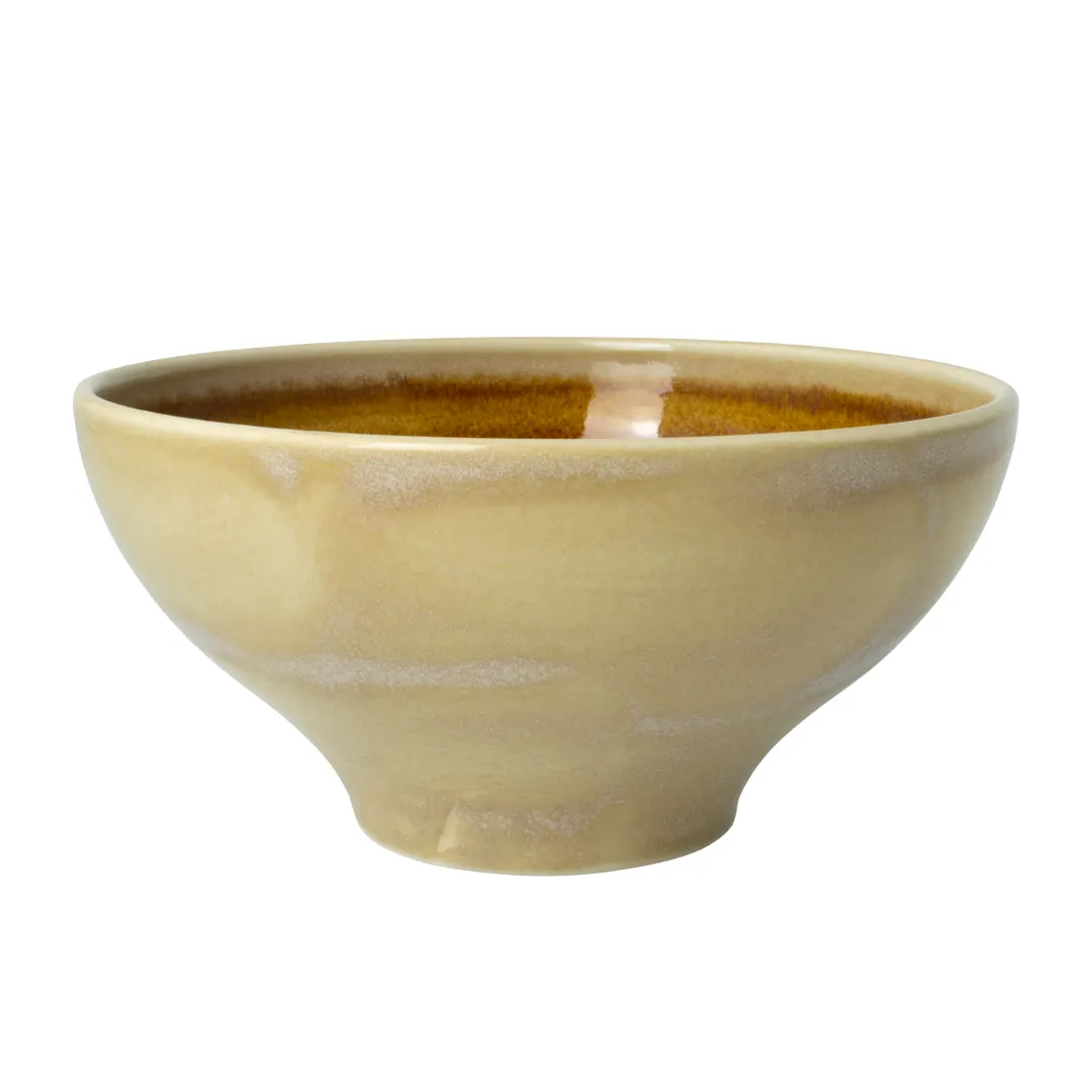 Steelite 17840541 Tulip Bowl, 7" Round Amber Ceramic, 1.0 Qt (36 oz) Vitrified China - 1 Dozen