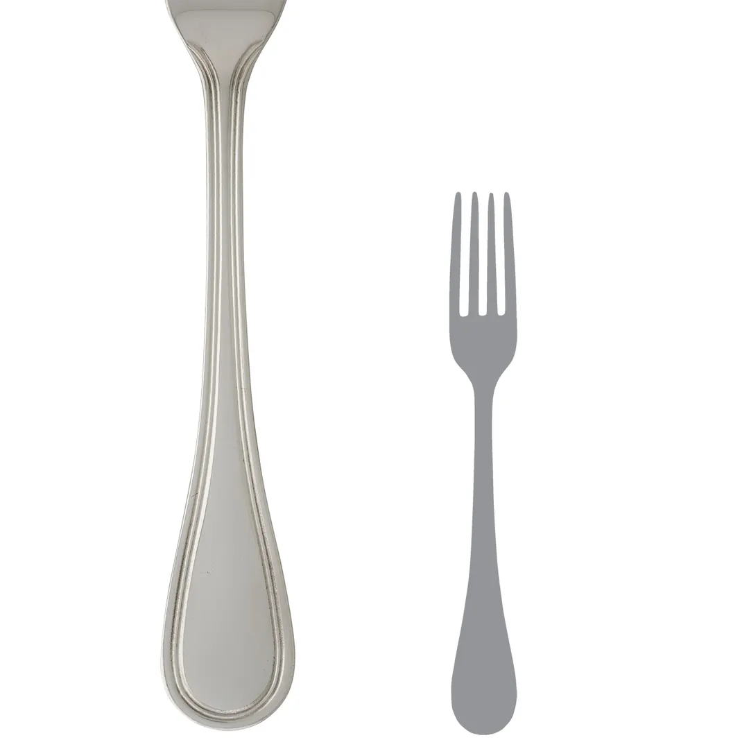 Steelite 5302S023 Dessert Fork, 7-1/4" Salad/Dessert, 18/10 Stainless Steel, WNK Finish - 1 Dozen