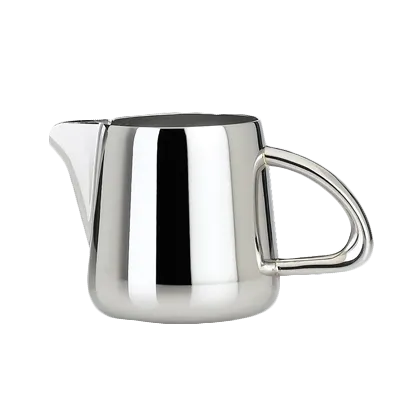 Steelite 5350S105 Creamer Pitcher, 5.5 oz (4.0" x 2.5" x 2.5"), Kamina Finish, 18/10 Stainless Steel