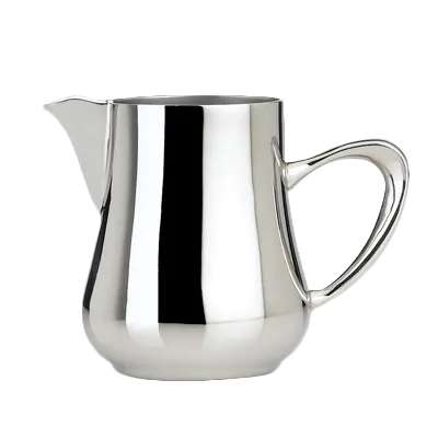 Steelite 5351S206 Creamer Pitcher, 9 oz, 6" x 3" x 3.5" , 18/10 Stainless Steel, Eminence Finish