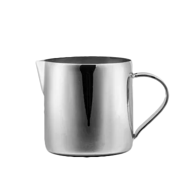 Steelite 5368S513 Creamer Pitcher - 5.5 Oz Milk Jug, 3.75" X 2.625" X 2.625" Stainless Steel Kent