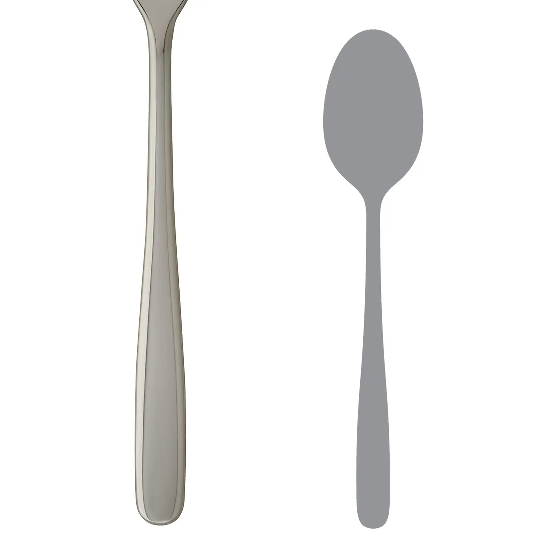 Steelite 5501J061 - 9-1/4" Serving Spoon, 18/10 Stainless Steel, Chill Out Finish - 1 Dozen