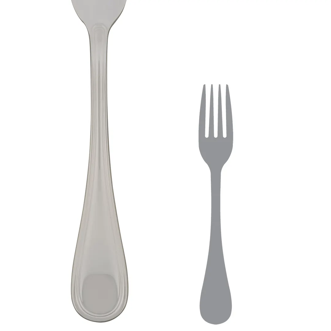 Steelite 5508J023 Dessert Fork, 7-1/4" 18/10 Stainless Steel, La Tavola Norma - 1 Dozen