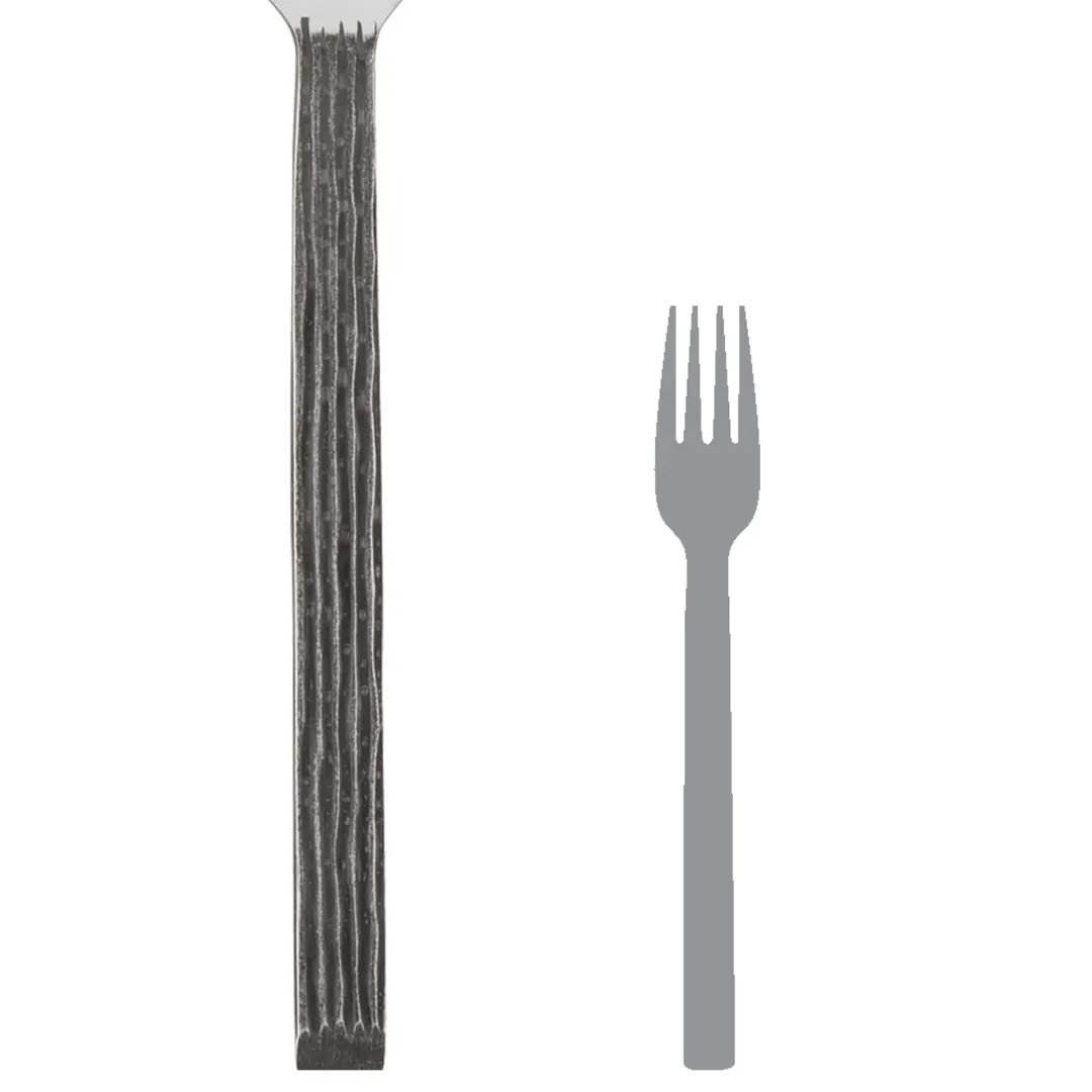 Steelite 5727SX023 Dessert Fork, 7" Varick Briar Design, 18/0 Stainless Steel - 1 Dozen