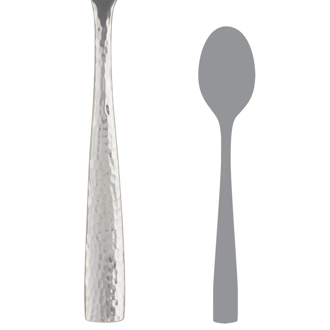 Steelite 5729SX061 Solid Serving Spoon, 9" Length, One‑Piece Stainless Steel Handle - 1 Dozen