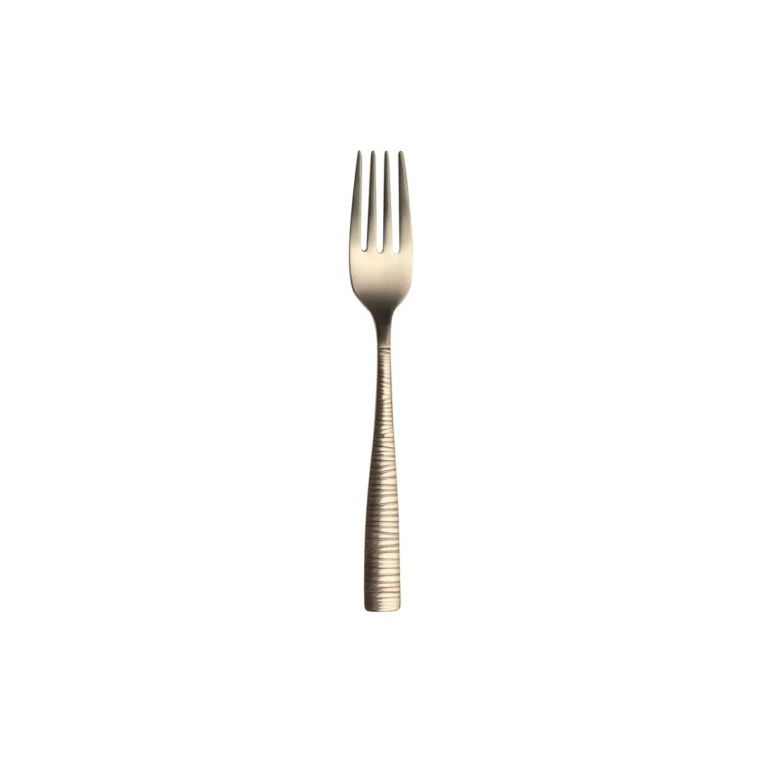 Steelite 5760SX023 Dessert/Salad Fork, 6-7/8" Champagne Gold, 18/10 Stainless Steel - 1 Dozen