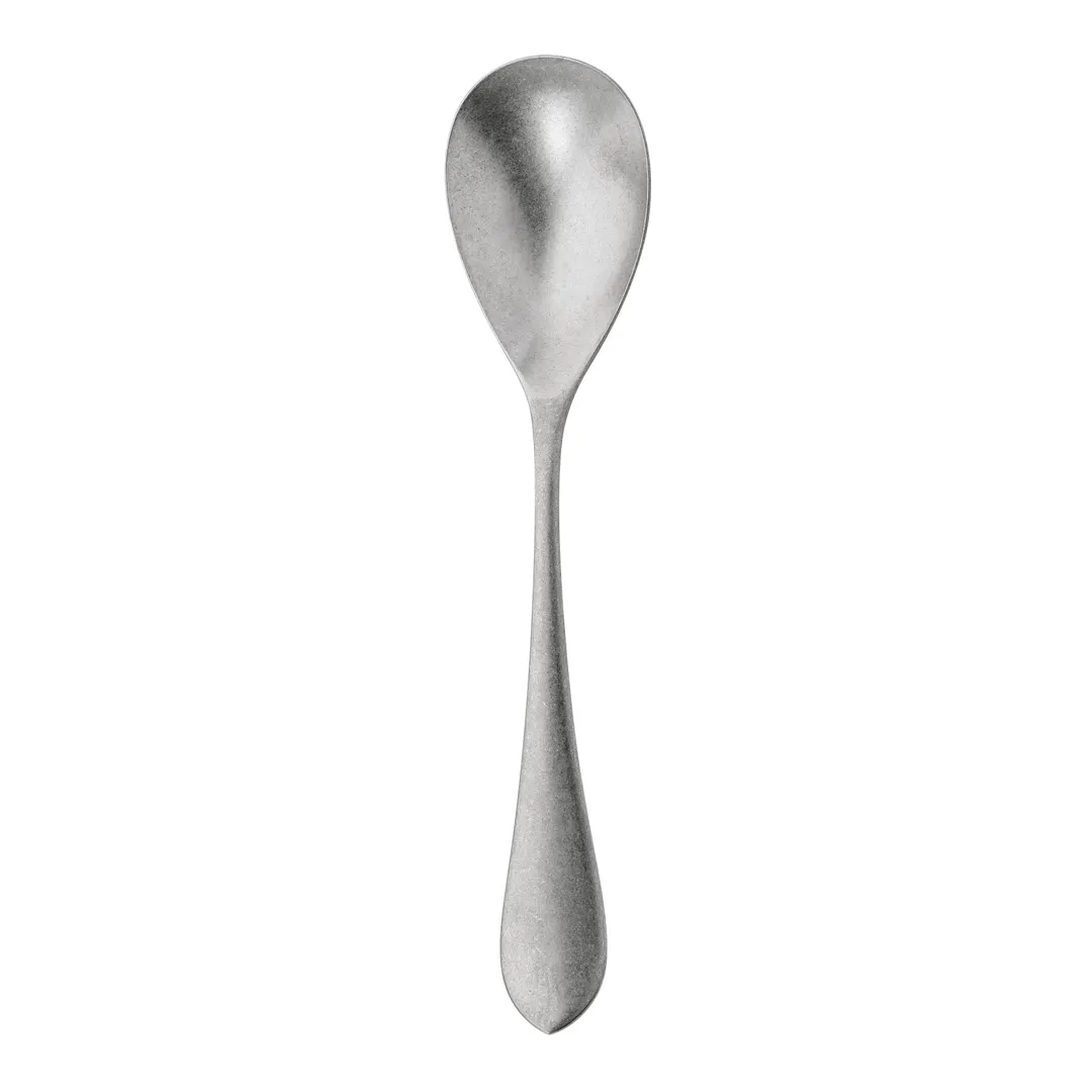 Steelite 6026SX061 Serving Spoon - 9-1/8" 18/10 SS, Non-Insulated Stainless Handle - 1 Dozen