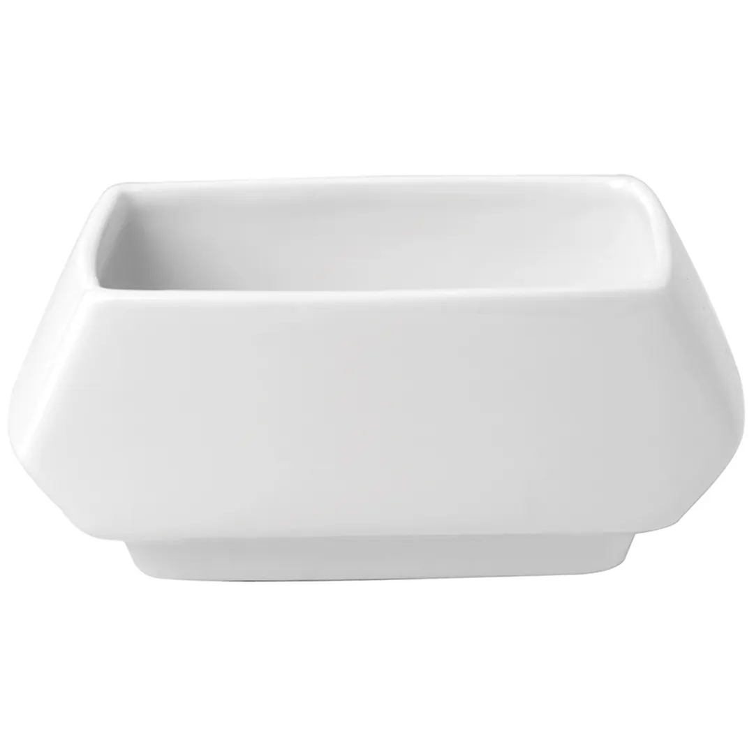 Steelite 61102ST0378 - Opera Porcelain Packet Holder 5.5oz 4.125" x 2.5" x 1.75" 500°F - 36/Case