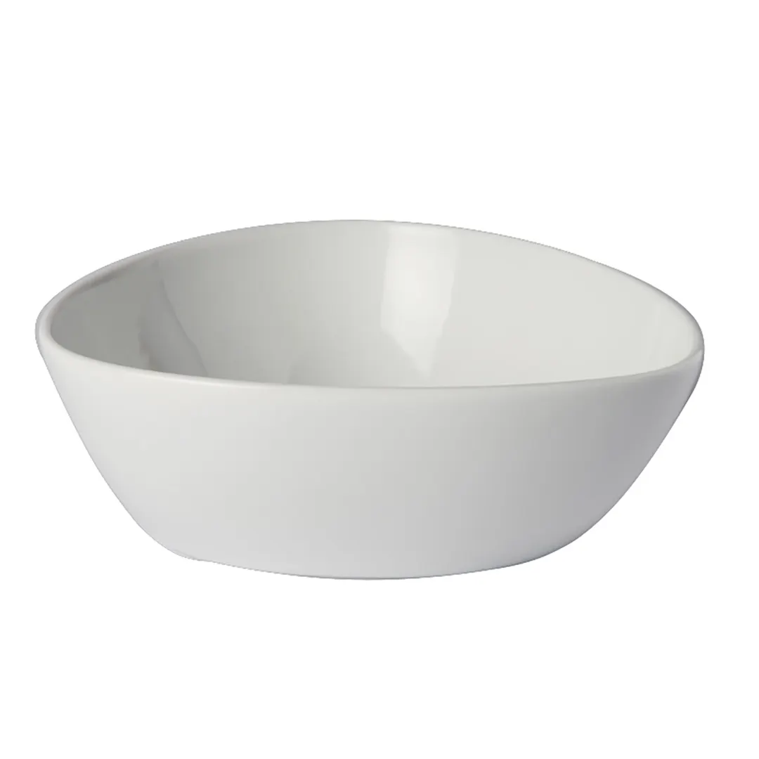 Steelite 61110ST0719 - 1.75 Qt Porcelain Salad Bowl, 8" Diameter, Drift, Oven Safe 500°F - 1 Dozen