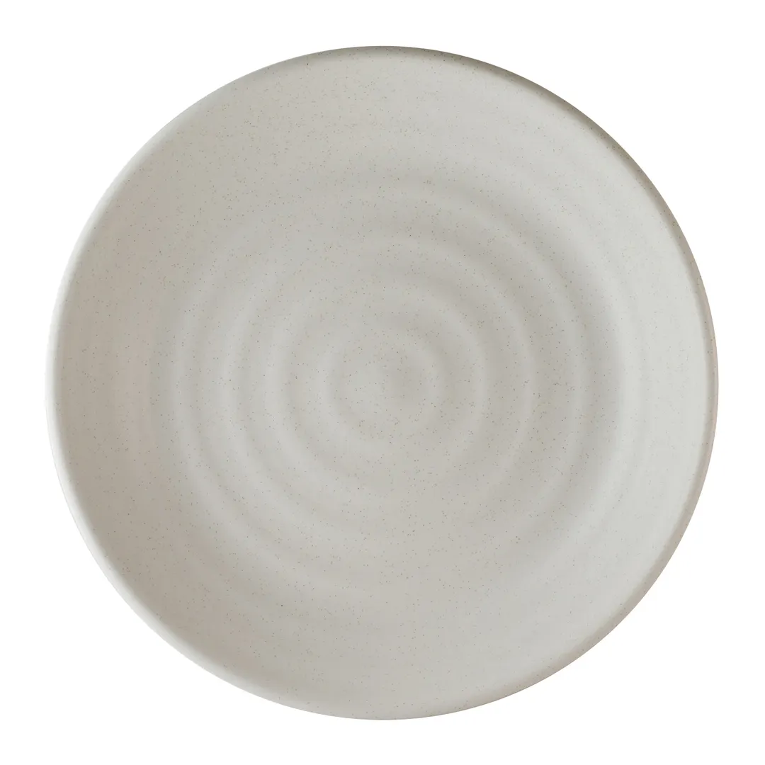 Steelite 6120RG006 - 2 Qt Round Porcelain Bowl, 8.5" Dia x 2.5" H, Shell, Oven Safe 425°F - 6/Case