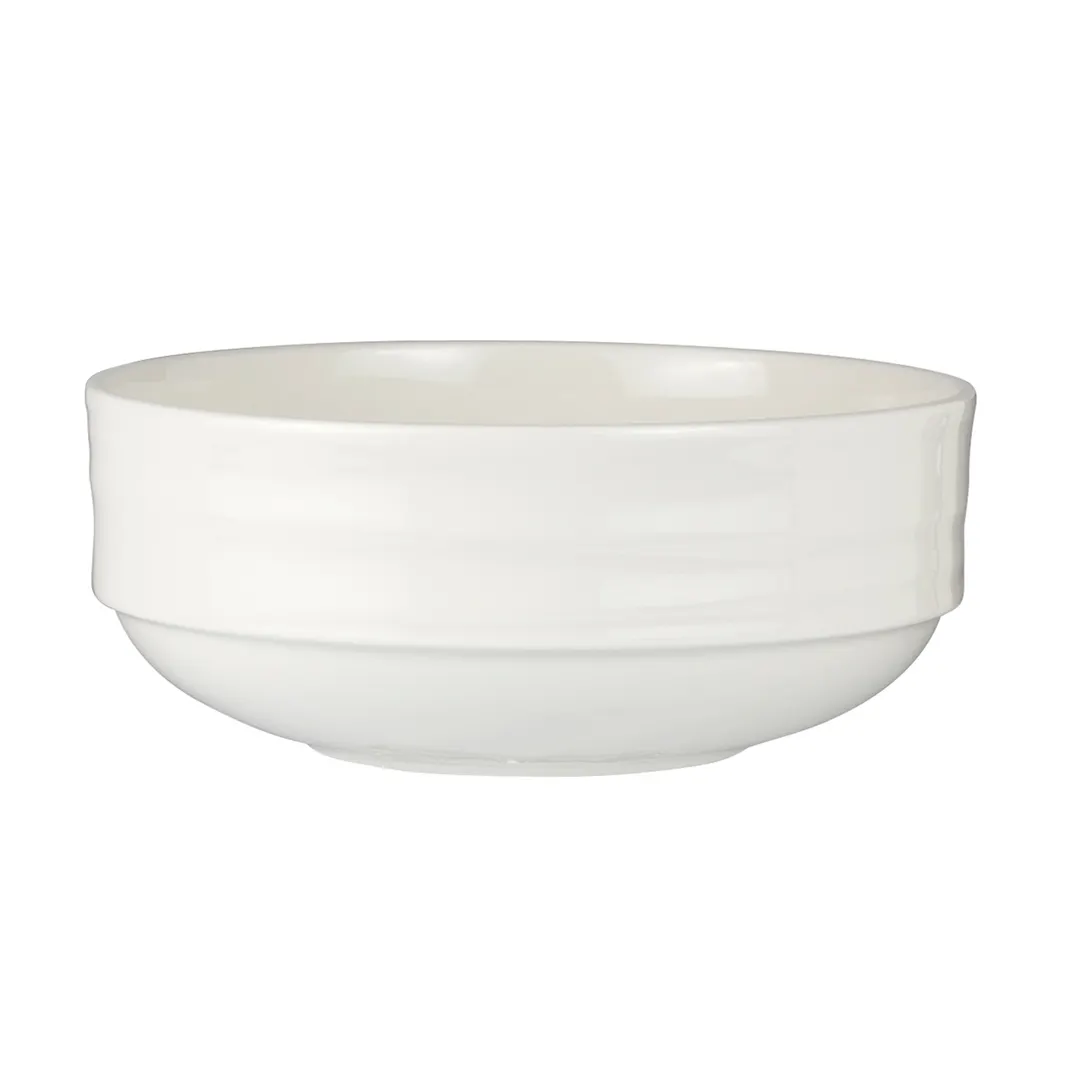 Steelite 62103ST1095 - 7" Round Reverb Porcelain Bowl, 1.375 Qt (44 oz) Oven Safe to 500°F - 1 Dozen