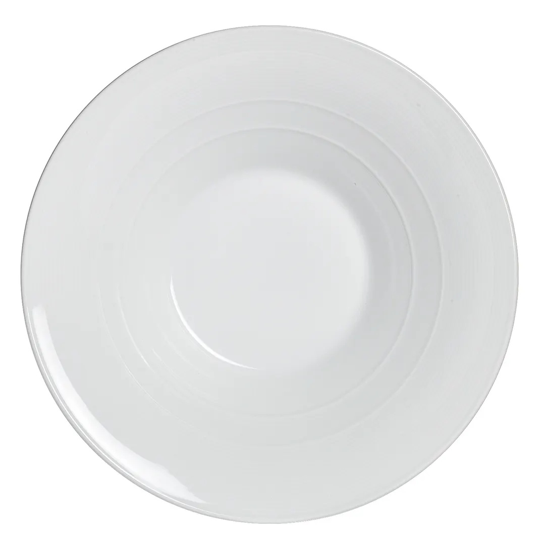 Steelite 6300P095 - Aura Flared Porcelain Bowl, 9.375" Dia, 1.0 Qt (35 oz) Oven Safe 465°F - 1 Dozen