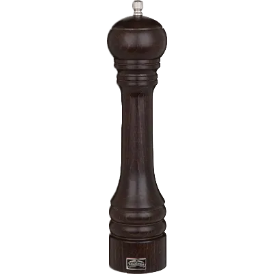 Steelite 6324T509 Pepper Mill, 12"-17" Height, Beechwood Chocolate Wood, Trudeau Design - 4/Case