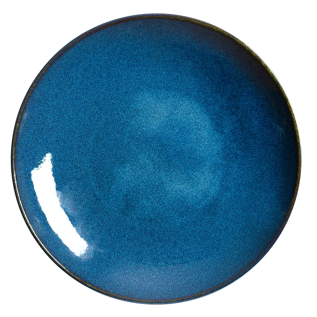 Steelite 6414MY012 Coupe - 1.0 Qt 38 oz Indigo Porcelain Wabi-Sabi 10.25" x 1.63" Ozorio - 6/Case