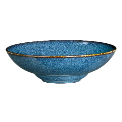 Steelite 6414MY015 - Rimmed Coupe Bowl, 1.625 Qt (52 Oz) 9.625" x 2.625" Indigo Porcelain - 6/Case