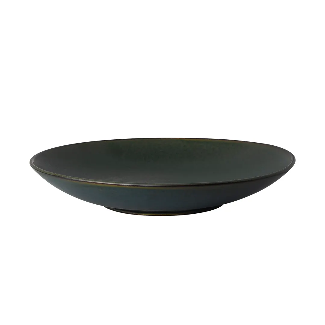 Steelite 6418MY022 - China Bowl 11.25" x 1.75", 1.5 Qt 48 oz WabiSabi Kelp Ozorio Imperfect - 6/Case