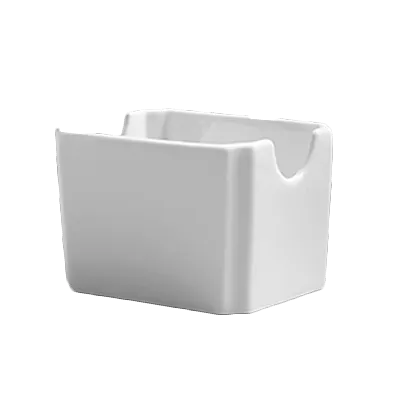 Steelite 6900E525 Sugar Packet Holder, 3-3/8" x 2-5/8" x 2-3/8" Porcelain Varick, 3" - 1 Dozen
