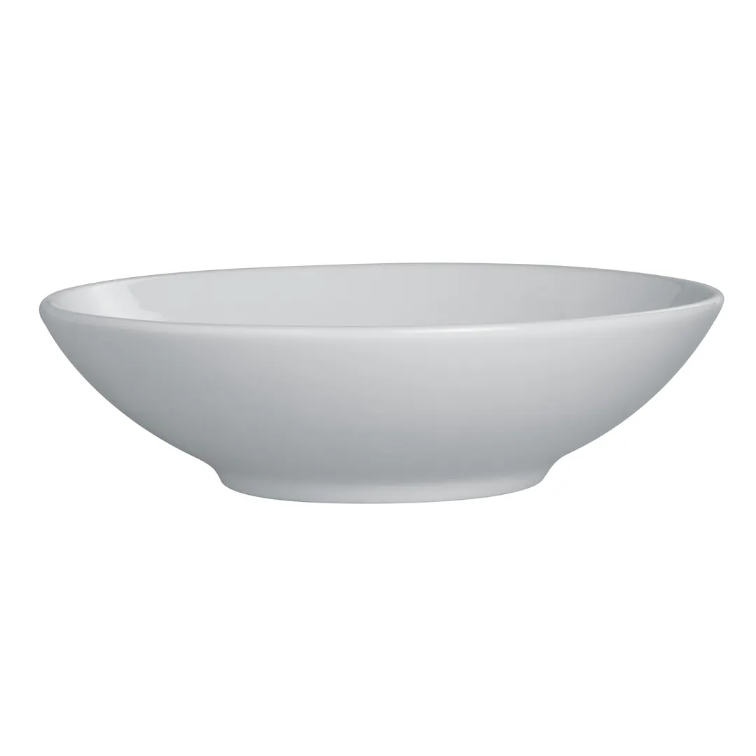 Steelite 6940E6097 Porcelain Bowl, 9-1/8" Dia x 2-1/2" H, 44 oz 1.25 qt, Microwave Safe - 1 Dozen
