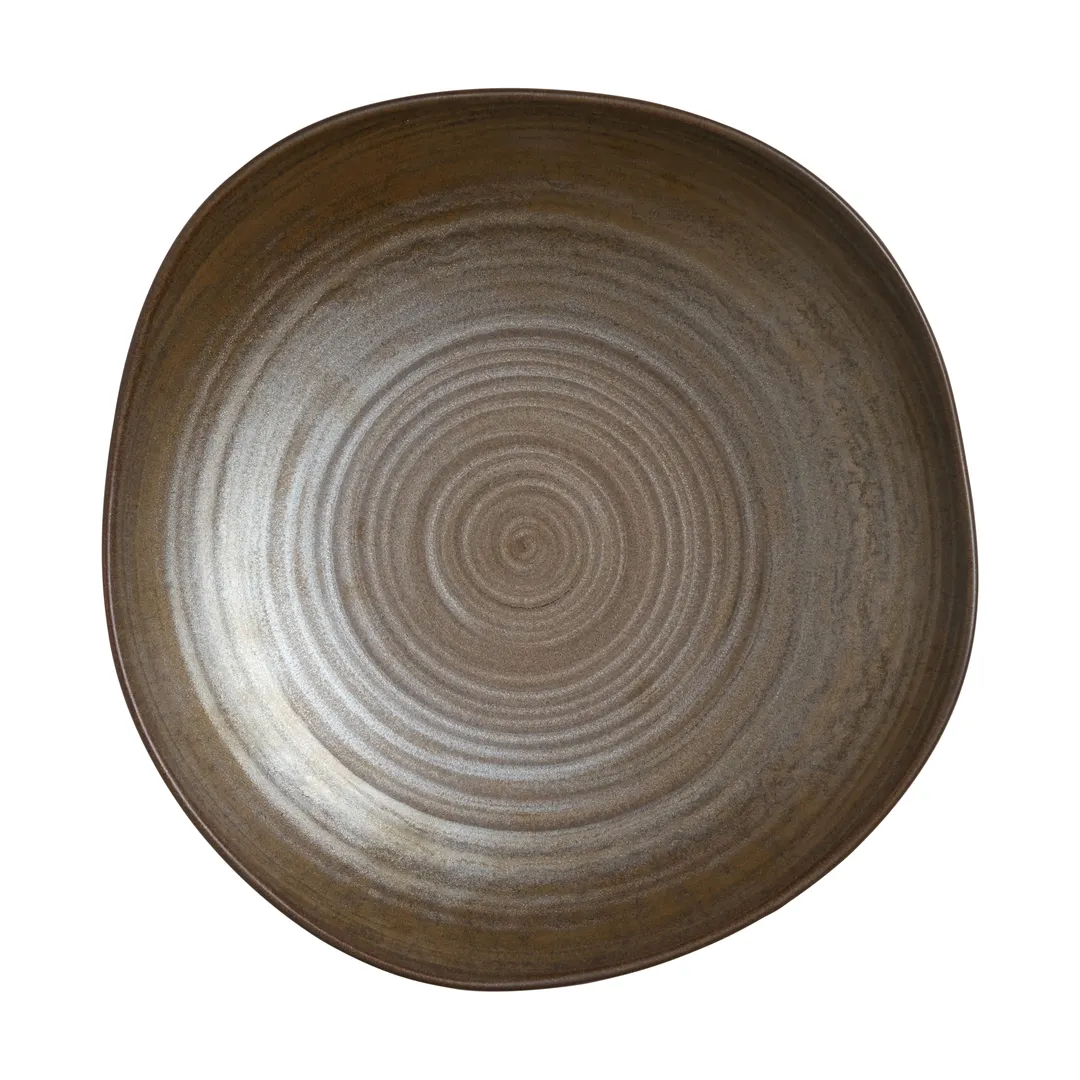 Steelite 6965E6157 - 10" Round Bronze Porcelain Bowl, 1.25 Qt Dishwasher/Oven Safe 425°F - 1 Dozen