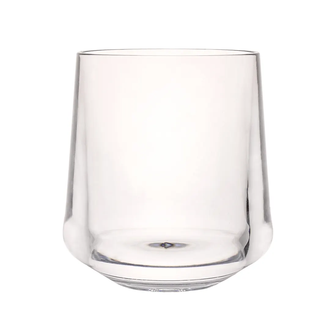 Steelite 7030DR011 Stemless Wine Glass, 12 oz (3.375" x 4.0"), Clear Polycarbonate Barware - 1 Dozen