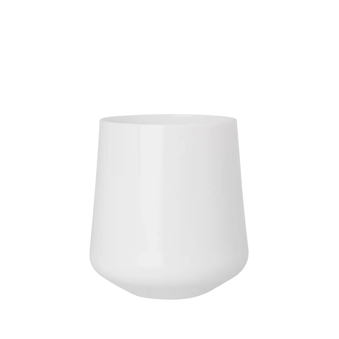 Steelite 7033DR011 Stemless Wine Glass, 12 oz, 3.375" x 4.0" White Polycarbonate, Premium - 1 Dozen