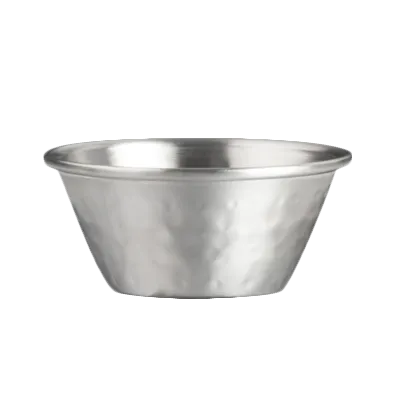 Steelite 7600CV008 - Hammered Stainless Steel Ramekin, 1 oz, 2.5" X 1.0" Size, Metal Finish - 1 Dozen