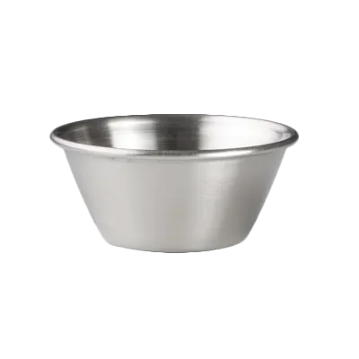 Steelite 7600CV009 - Stainless Steel Ramekin/Sauce Cup, 1 oz 2.5" x 1.0" Metal Finish - 1 Dozen