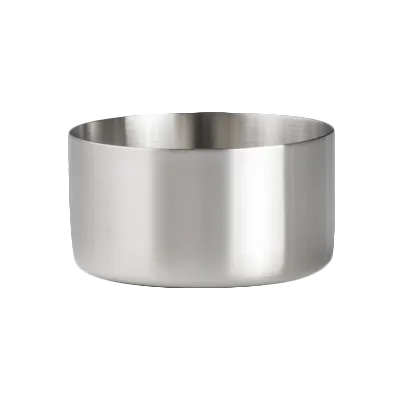 Steelite 7600CV010 - 6 oz Stainless Steel Sauce Cup Ramekin, 3.0" x 1.75", - 1 Dozen