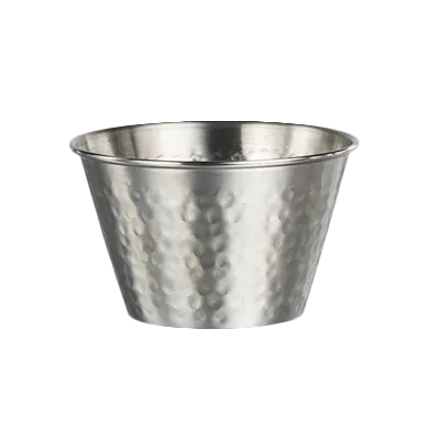 Steelite 7600CV019 Hammered Ramekin, 6 Oz, 3.375" x 2.0" Stainless Steel - 1 Dozen