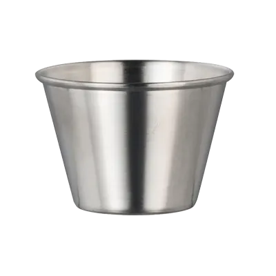 Steelite 7600CV025 Satin Metal Ramekin, 2.5 oz (2.375" x 1.625"), Satin Finish, Metal, - 1 Dozen