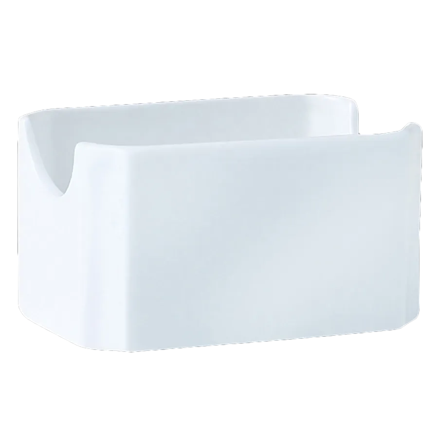 Steelite 9001C389 Sugar Packet Holder, 4" x 2.125" China, Vogue Finish Oven Safe to 530°F - 1 Dozen