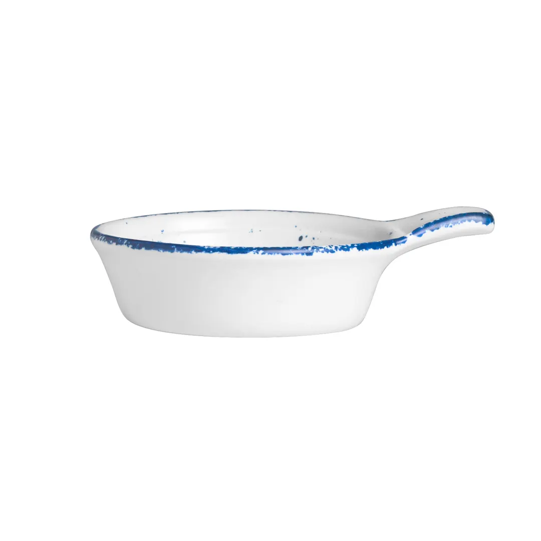 Steelite A330P010 - 5-3/4" x 1-7/8" Matte White China Bowl with 1-5/8" Handles, 11 oz - 1 Dozen
